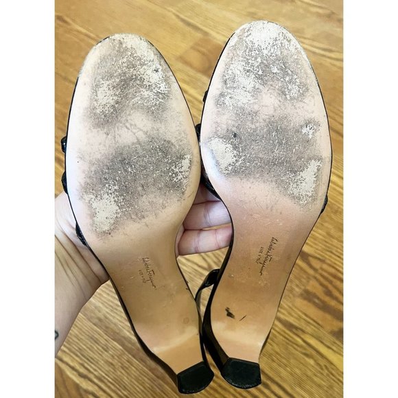 Salvatore Ferragamo Black Heels - Picture 10 of 11